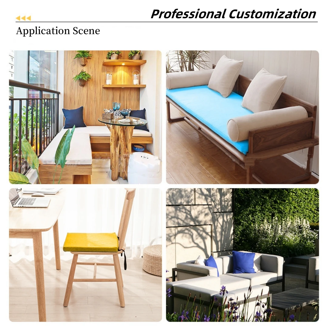 Custom Bench Cushion Seat Csofa Cushion Window Cushion Chair Cushion Washable Non-Slip 50D Highly Elastic Custom Cushion - Image 2