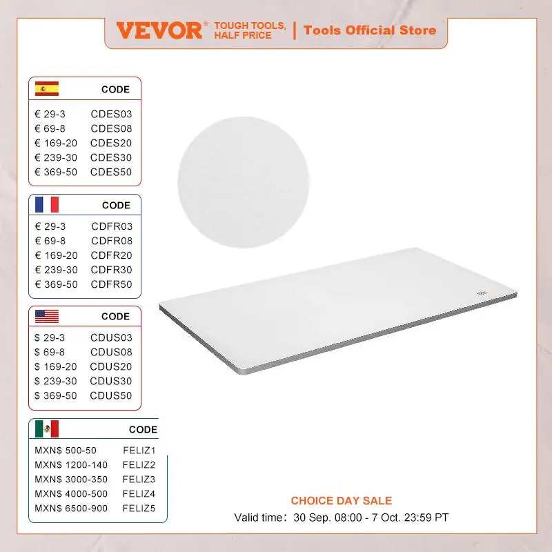 VEVOR Table Top 220.5 lbs Load Capacity Particle Board for Height Adjustable Electric Standing Desk Frame for Home and Office