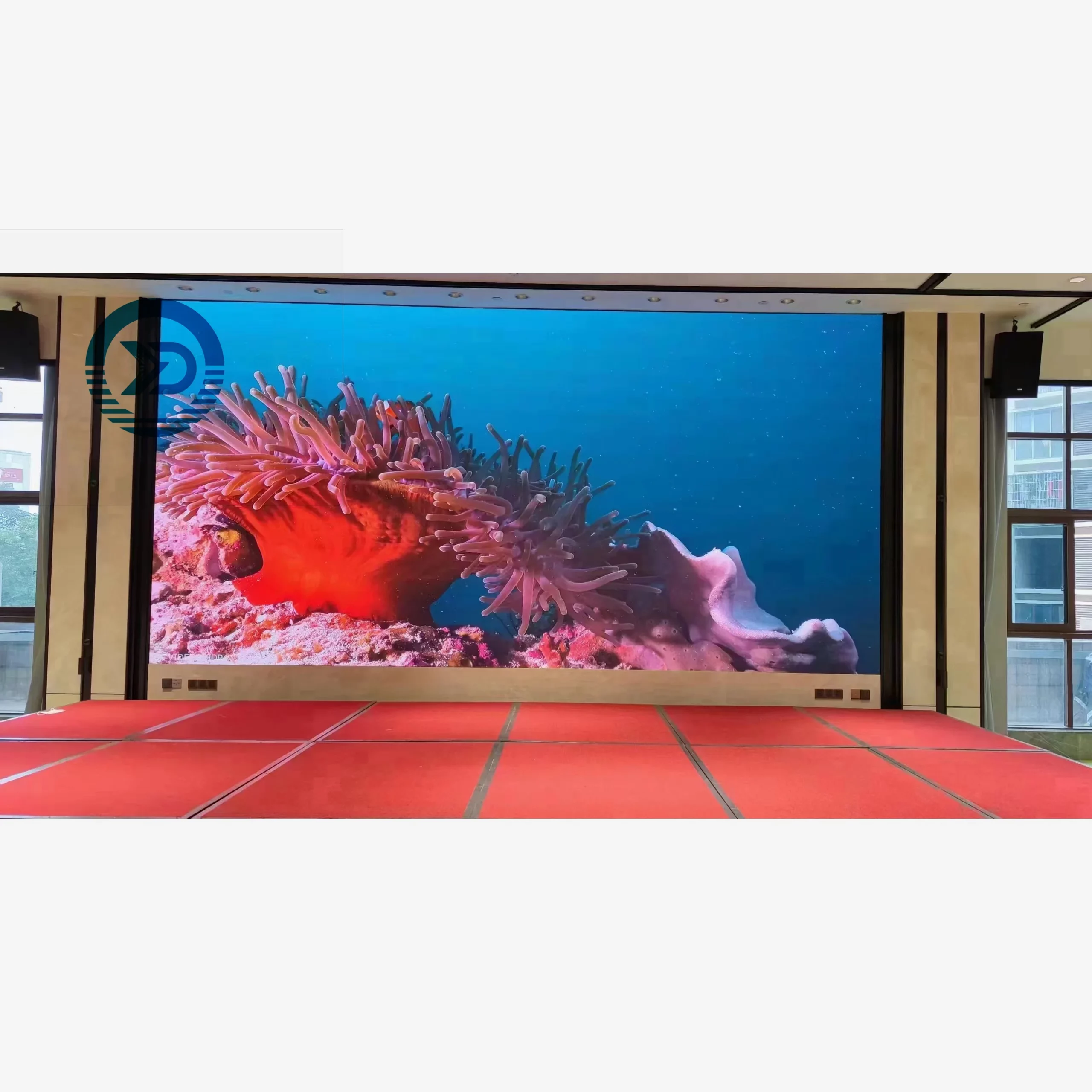 Wholesale price 640*480mm video cabinet indoor conference room P3.076 LED display fixedly installed on the wall to play video - Image 6