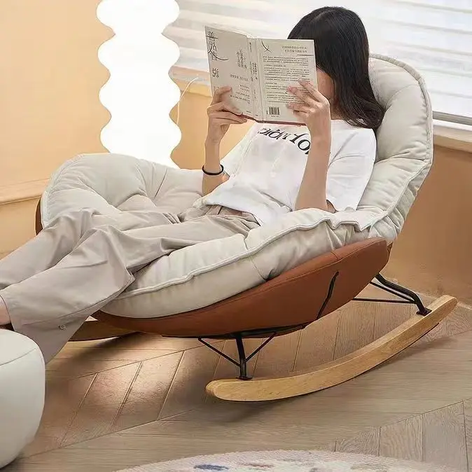 Nordic Modern Rocking Chairs Living Room Lazy Sofa Chair Big Rocking Chair Load capacity 200KG Sectional Home Room Furniture - Image 5