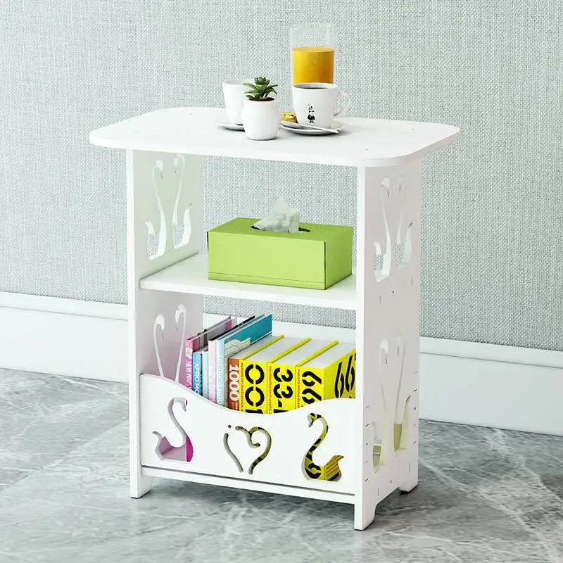 Bedside Table Bedroom Bedside Table Simple Modern Household Ins Wind Nightstands Bedroom Storage Bedside Rack Bedroom Furniture - Image 4