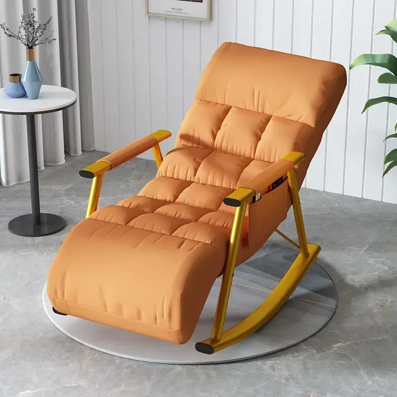 Adult Rocking Chair Living Room Relaxing Lounge Armchair Bed Balcony Sun Recliner Foldable Storage Lazy Sofa Furniture - Image 2