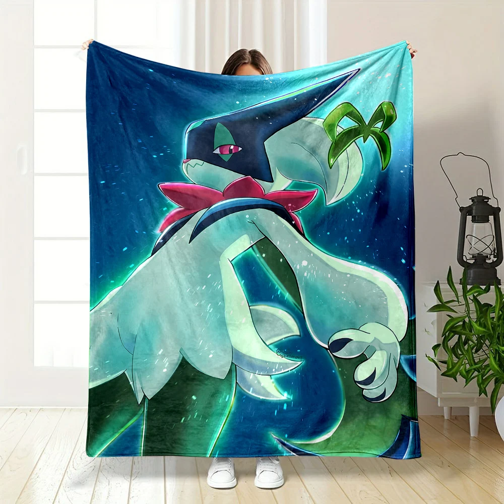 6Size Pokémon Meowscarada Pattern Blanket Warm Soft Fluffy Kids and Adult Sofa Bed Throw Blanket Suitable Outdoor Travel Camping - Image 5
