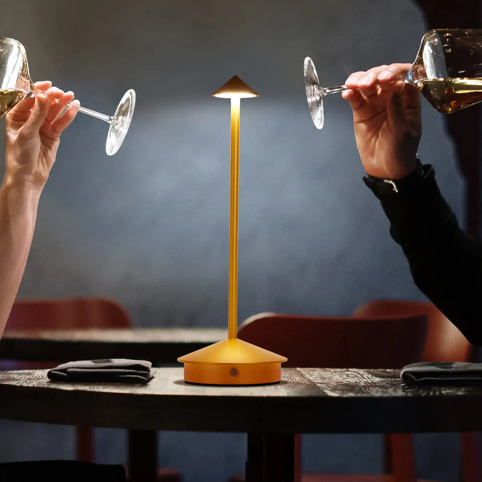 Hotel Rechargeable Table Lamp Creative Dining Touch Led Bar Coffee Pina pro Table Lamp Lampada Da Tavolo Decorative Desk Lamp - Image 5