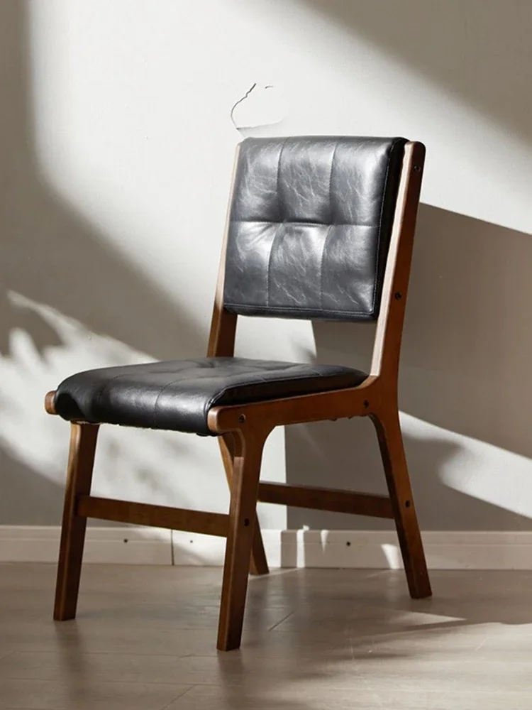 Wooden Dining Chair Nordic Brief Kitchen Chairs Modern Luxury Chairs Portable Living Room Chair Aesthetic Europe Home Furniture - Image 3