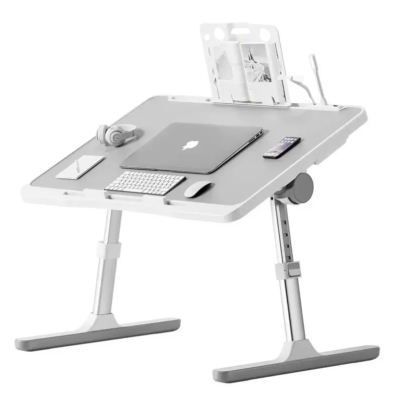 Adjustable Liftable Laptop Small Desk on Bed Study Reading Writing Work Folding Organizer Table Home Student Dormitory Bedroom - Image 2