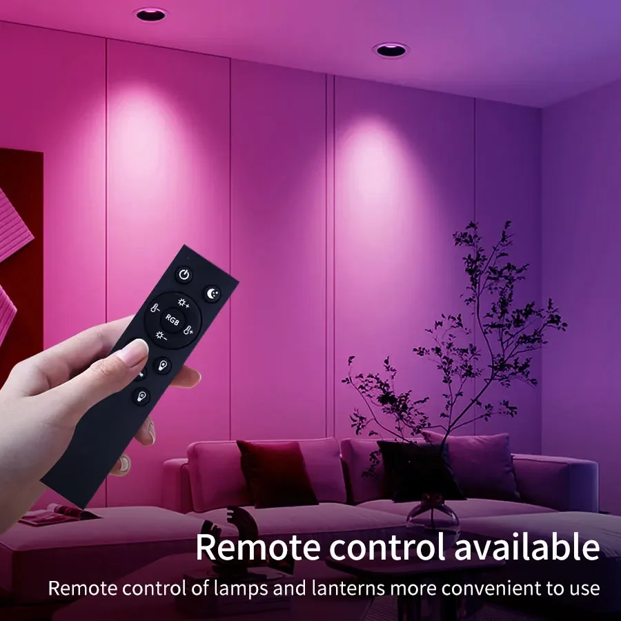 1/2/4 PCs Tuya Smart Bluetooth LED Downlight Remote Control APP Connection Integrated Smart Home Indoor Lighting Recessed Bulb - Image 6