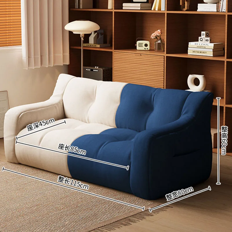 Modern Small Sofa Lazy Leisure Balcony Floor Luxury Home Sofa Recliner Italian Living Room Sofás Para Salón Postmodern Furniture - Image 3