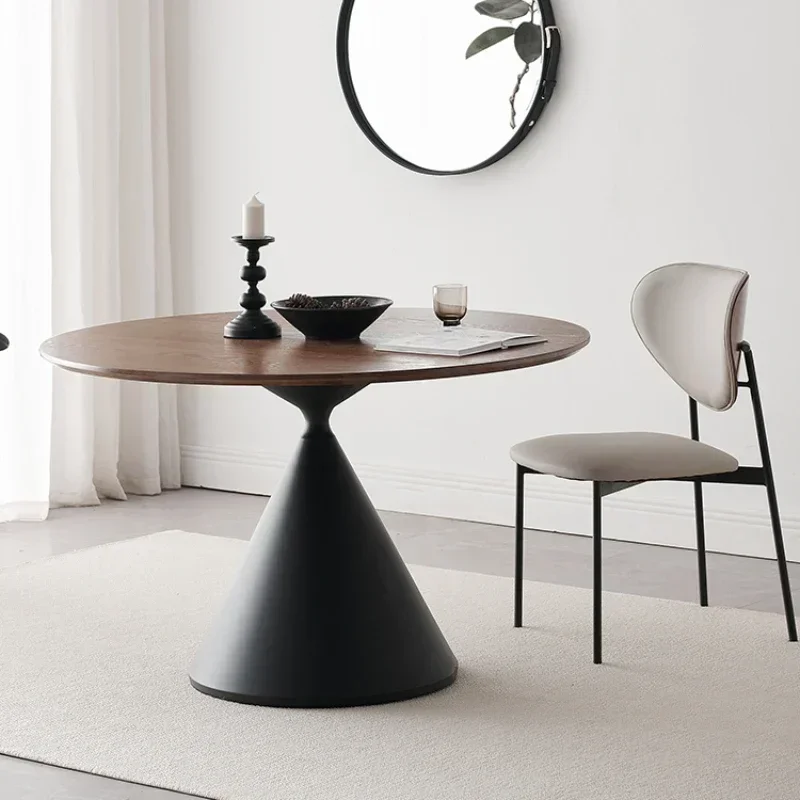 Cafe Dining Table Round Reception Kitchen Tables Elegant Service Extendable Multifunction Home Furniture Mesa Comedor Dinner