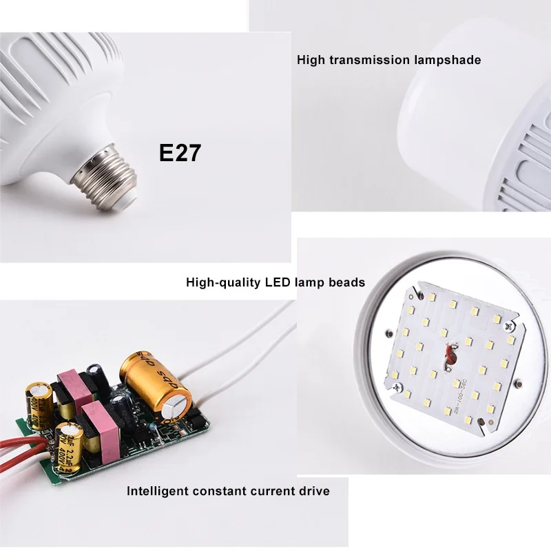 50/40/30/20/15W LED Bulb E27 Screw Mouth Lights Eye Protection Saving Energy Lamp Interior Living Room Bedroom Office Lighting - Image 3