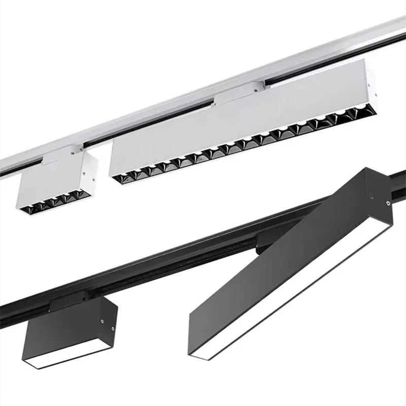 XMQWL LED Track Lights AC220V Led Line Light 10W 20W 30W 40W Home Spotlight Creative Long Strip Lamp for Indoor Bedroom Lighting