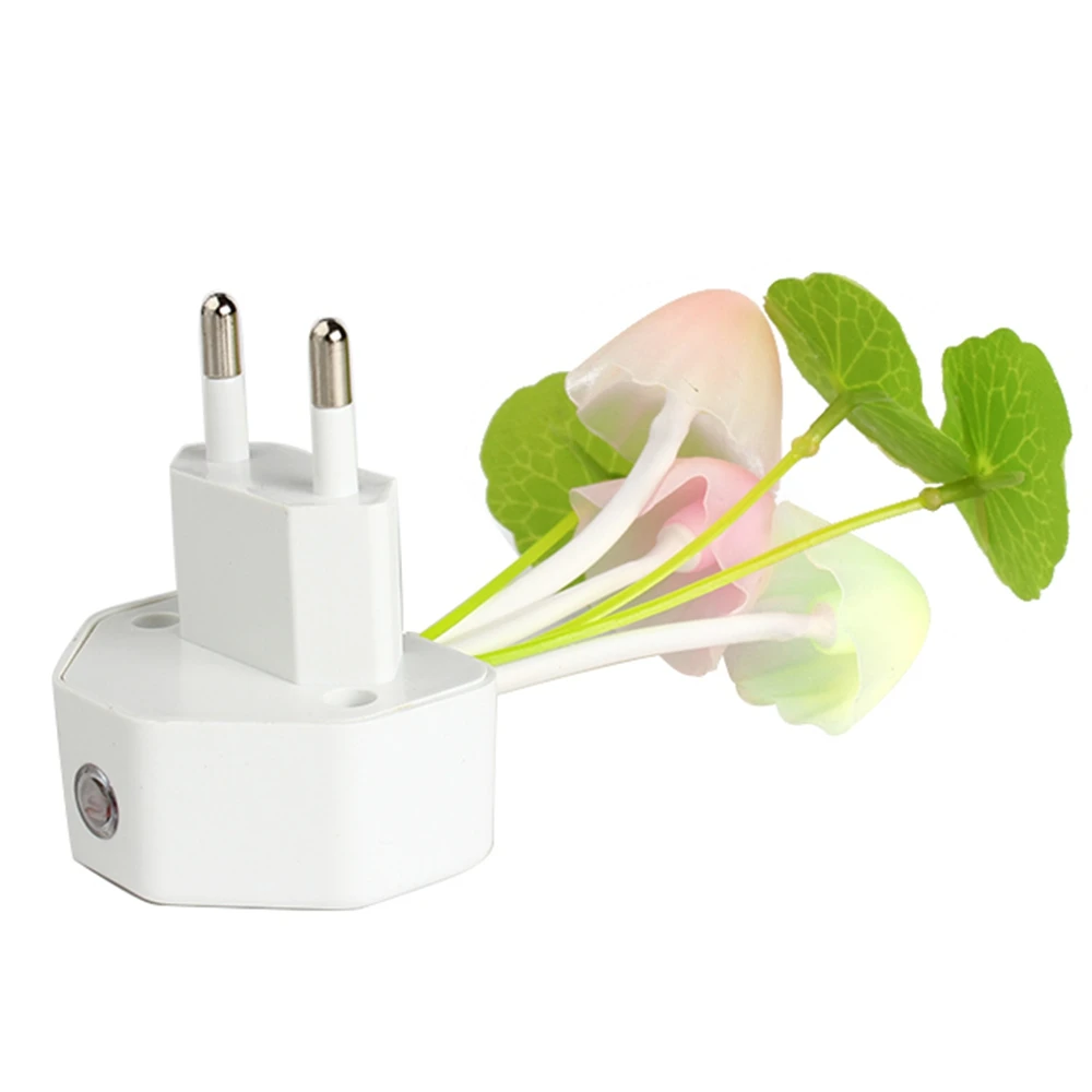European Plug Sensor LED Beautiful Light Sensor Romantic abajur infantil Mushroom Night Light Dreambed Illumination - Image 5