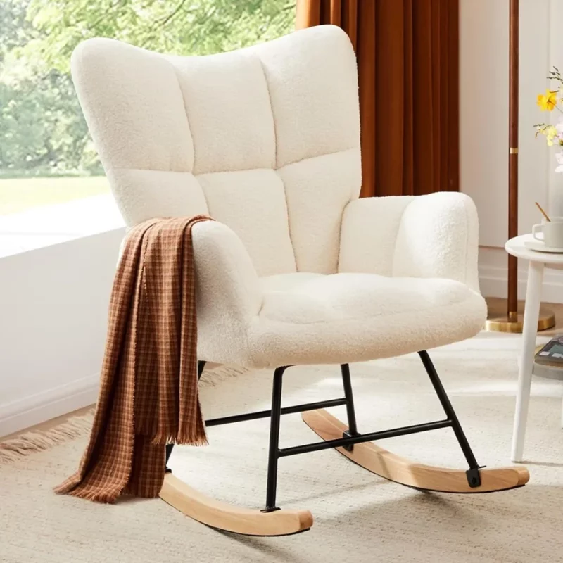 Living Room Rocking Chair, Reading Chair Modern Swing Chair Reclining Chair, For Living Room, Bedroom