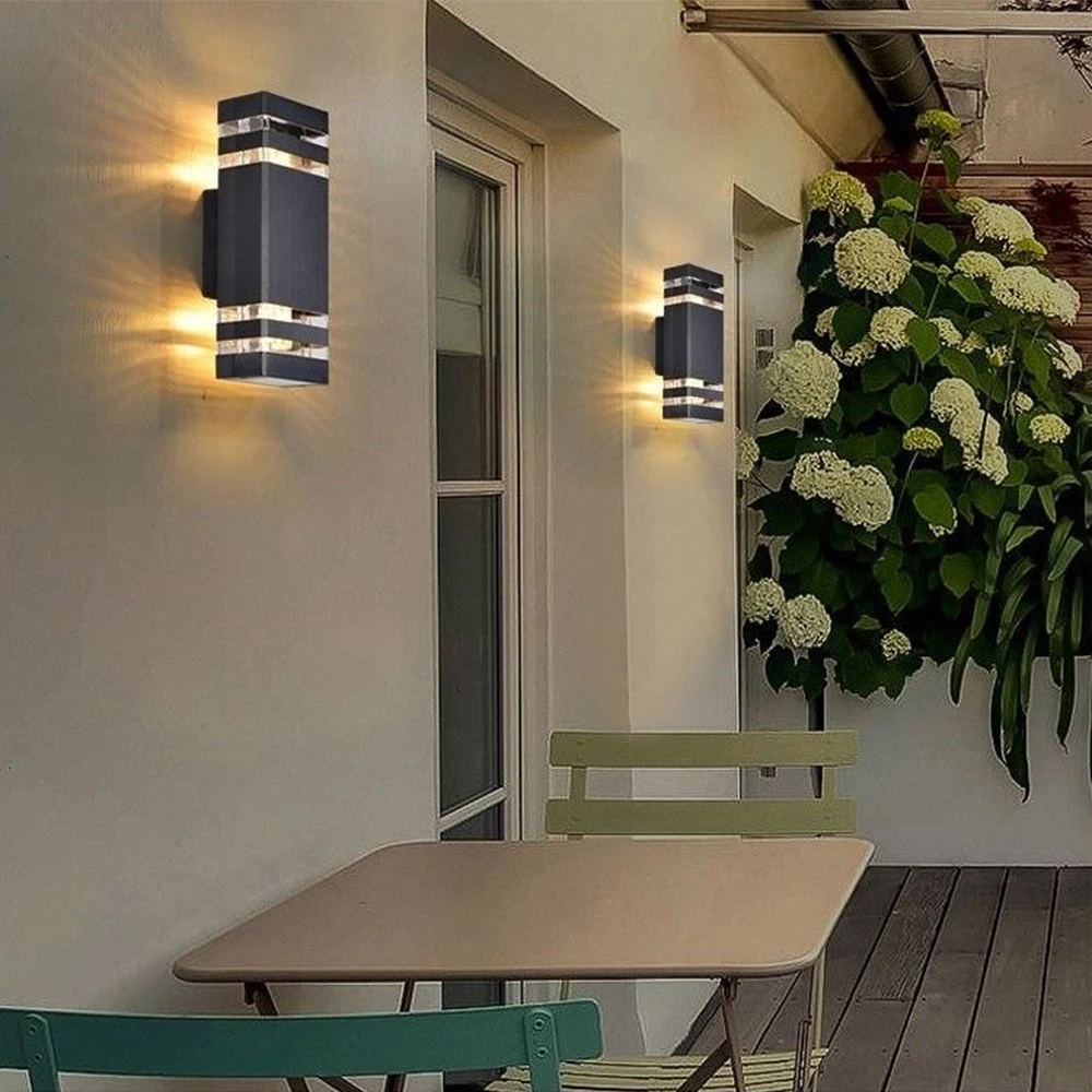 LED Wall Light E27 Bulb Socket Sconce Outdoor Waterproof External Stairs Decor Lights Entrance Fixture Home Decorative Lamp Wall - Image 2