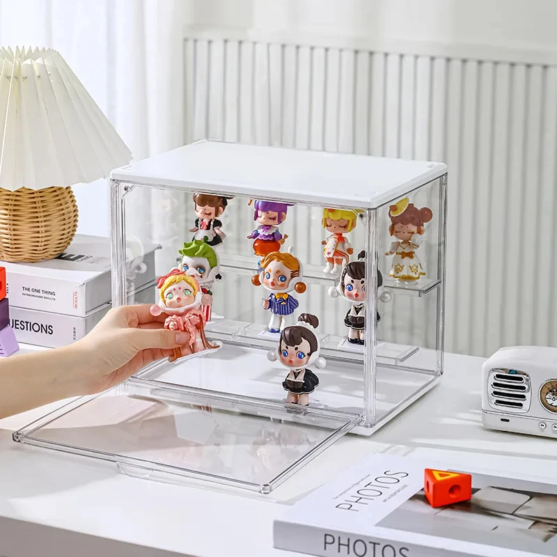 Acrylic Storage Box Handbag Dust-Proof Display Box Fingures Display Rack Living Room Decoration Cartoon Model Display Cabinet - Image 4