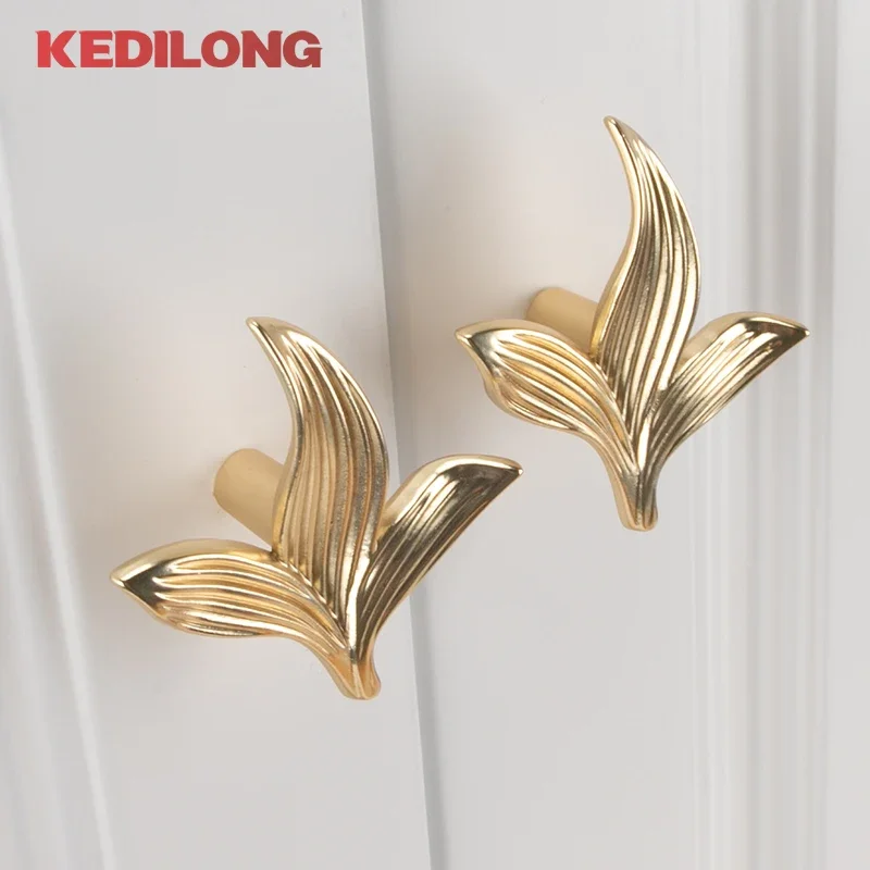 KEDLO Modern minimalist zinc alloy cabinet handle, kitchen cabinet gold knob, European light luxury drawer pull handle - Image 6