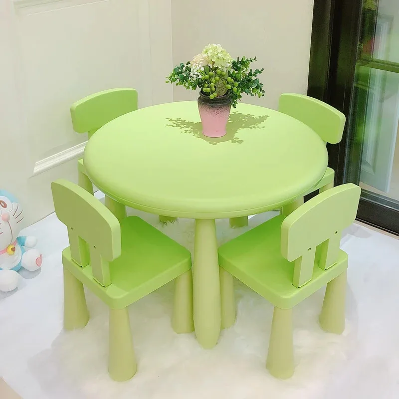 Children's Tables and Chairs Writing Set Small Junior Desk Chair Children Writing Desk Home Kindergarten Desk Chair - Image 4