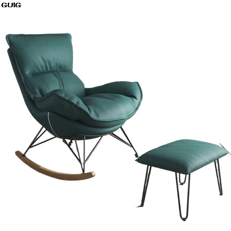 GUIG Rocking Chair Lounger Lounger Home Light Luxury Rocking Chair Living Room Nap Balcony Single Sofa Chair Hot New - Image 6