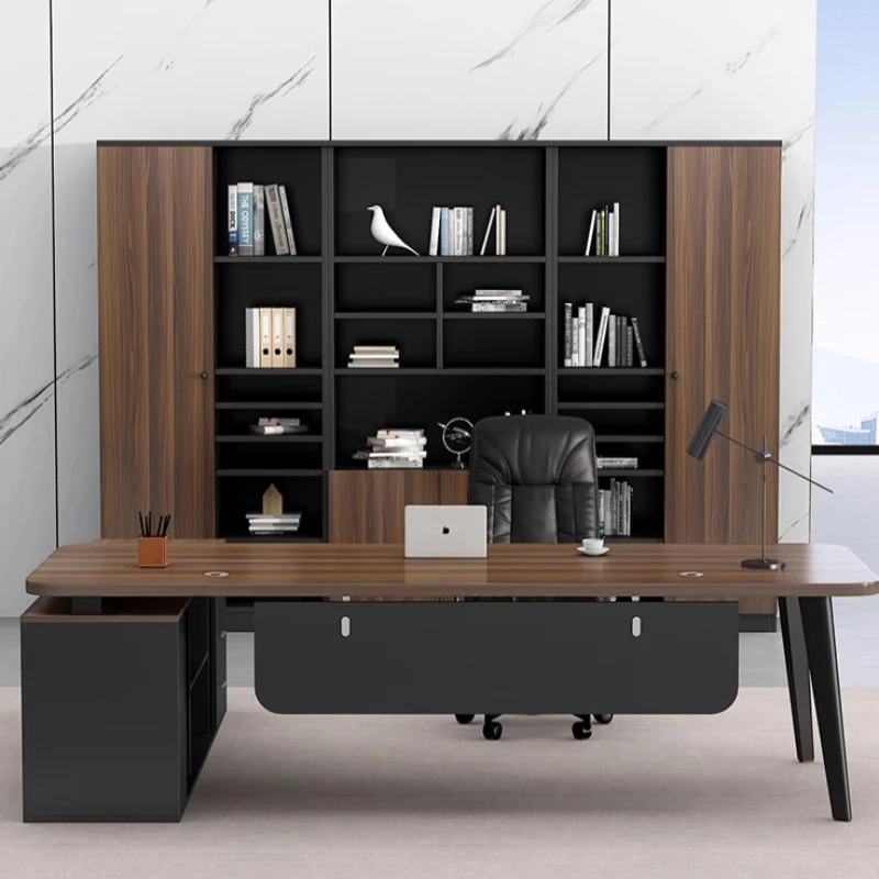 Executive Room Offer Organizer Office Desks Workshop Gaming Computer Reading Conference Bedroom Work Furniture L Shaped Desk - Image 5