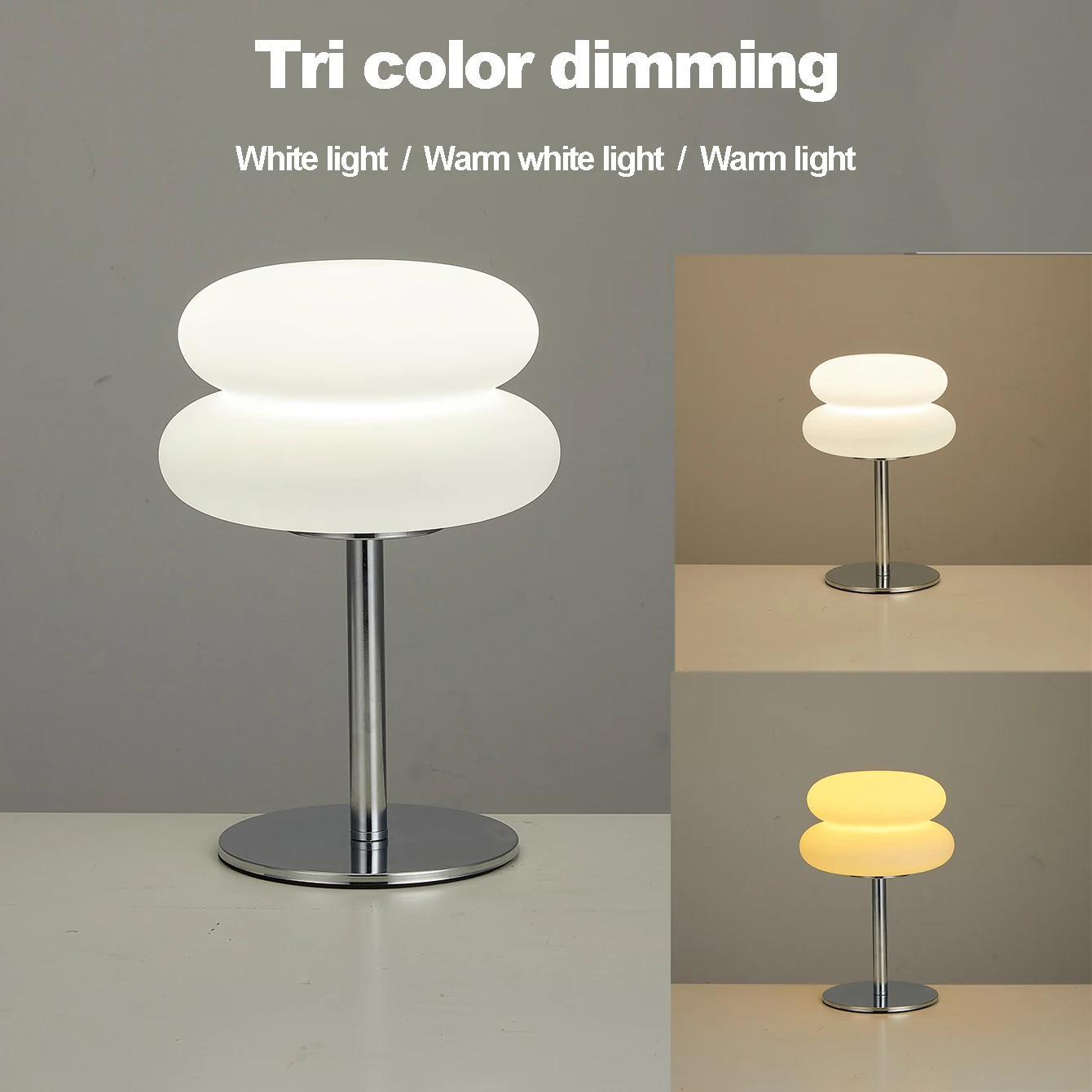 Bauhaus retro table lamp bedroom bedside living room Nordic mushroom lamp 9-level brightness dimming ambient light - Image 2
