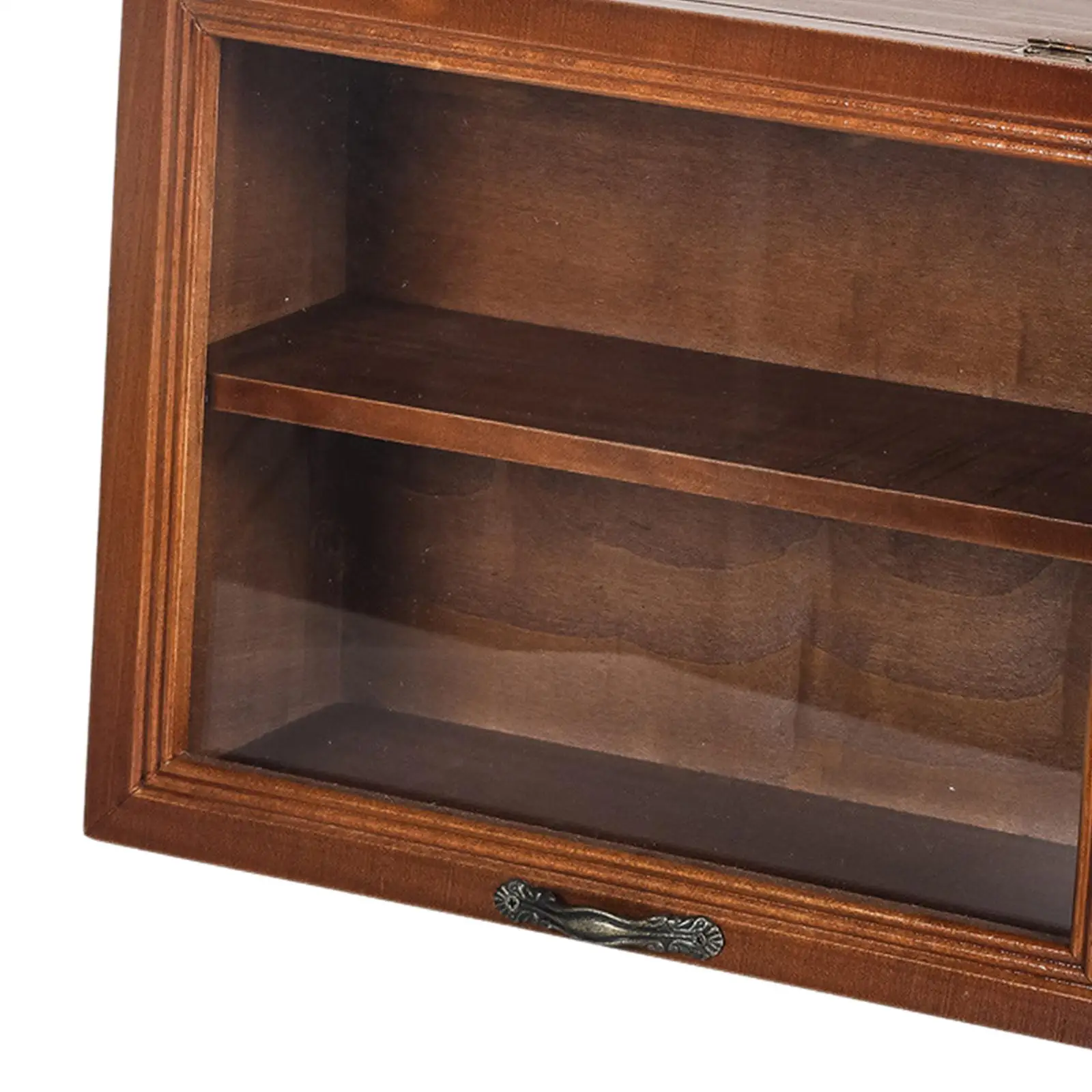 Wooden Desktop Storage Cabinet Multipurpose with Door Display Box Rack Shelf for Sundries Toys Action Figures Dorm Guest Room - Image 5