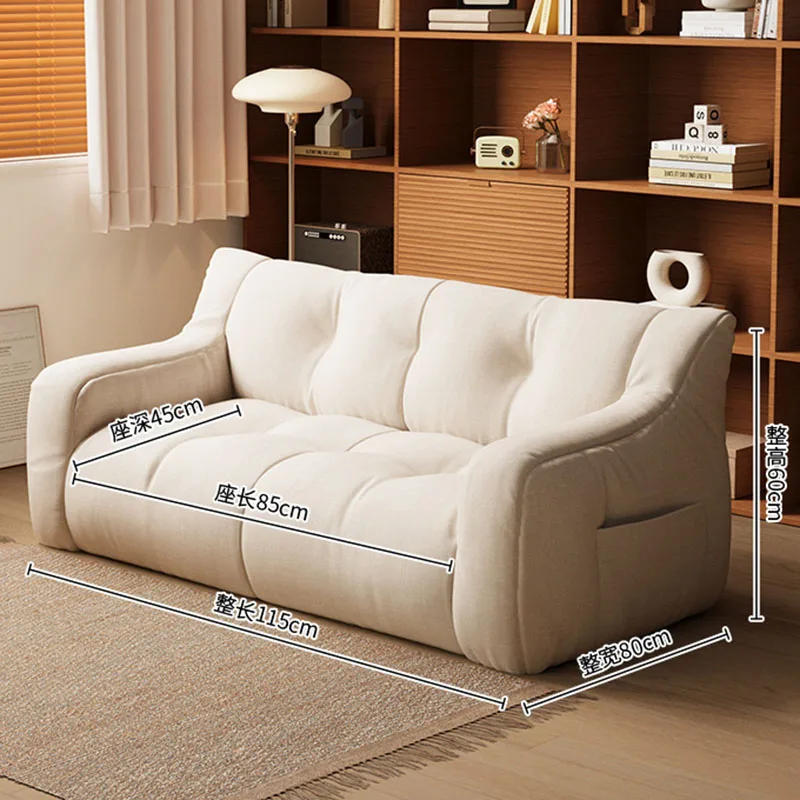 Modern Small Sofa Lazy Leisure Balcony Floor Luxury Home Sofa Recliner Italian Living Room Sofás Para Salón Postmodern Furniture - Image 6