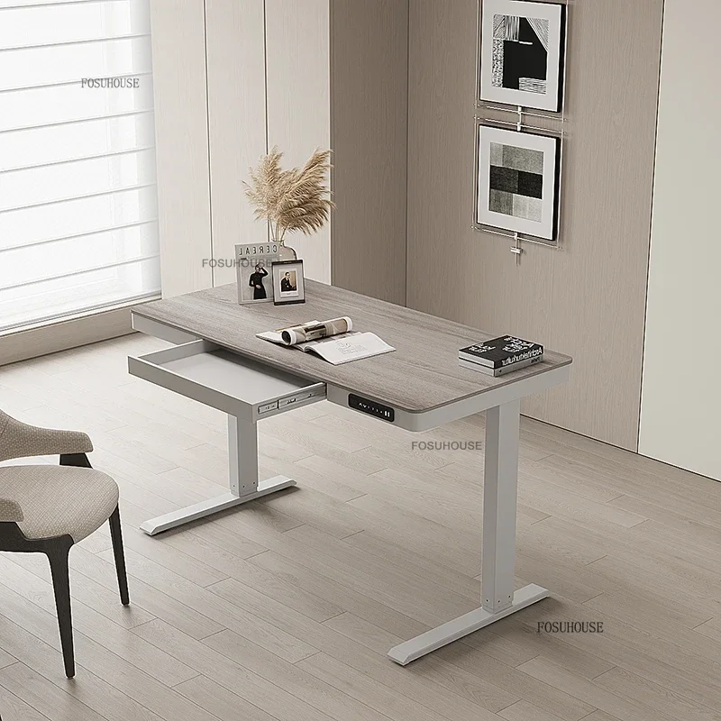 Adjustable Height Gaming Desk Designer Smart Lifting Computer Desks European Office Furniture Home with Drawer Office Study Desk - Image 5