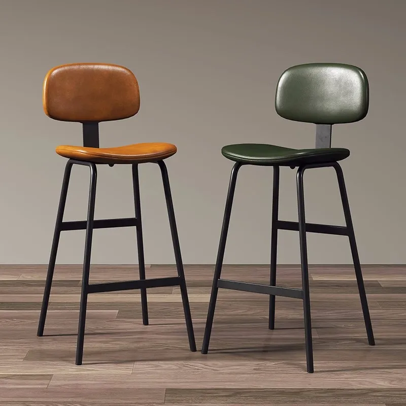 Living Room European Bar Chair Leather Art Luxury Design Garden Bar Stool Outdoor Office Taburetes Altos Cocina Home Furniture - Image 2