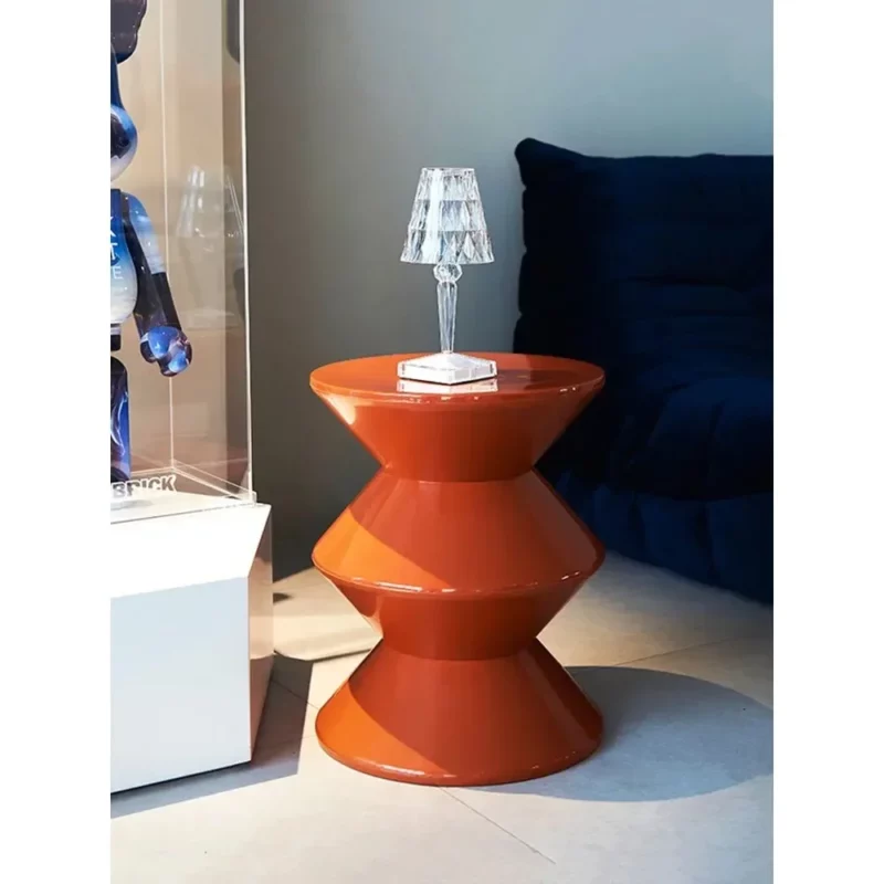 Round Coffee Table Plastic Nordic Home Furniture Living Room Sofa Side Tables Hallway Shoes Stool Balcony Small Desk Nightstands