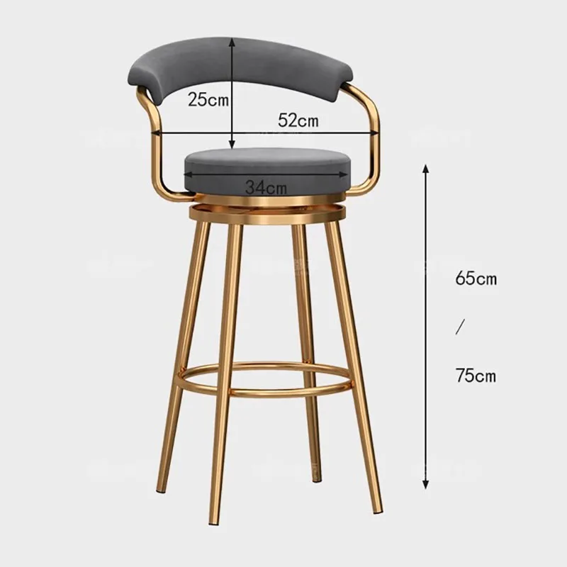 Leisure Stylish Bar Chairs Designer Support Comfortable Luxury Chairs High Bistro Taburete Alto Para Cocina Modern Furniture - Image 6