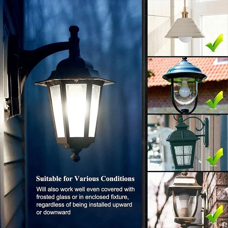 1~2Pack 10W LED Bulb Light E27 Radar Motion Sensor 85-265V White Smart Lamp Working in Night for Home Living Room Stair Pathway - Image 6