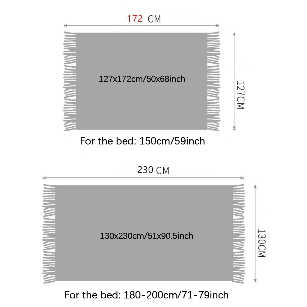 Nordic Faux Cashmere Sofa Blanket Office Nap Comfortable Bedspread Soft Homestay Decoration Blanket Thick Winter Knitted Shawl - Image 6