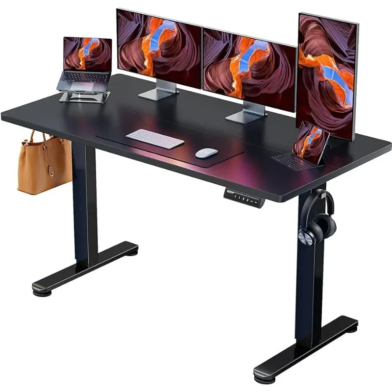 Dual Motor Desk Height Adjustable Electric Standing Desk 47 x 28 Inch Sit-Stand Desk Memory Computer Home Desk