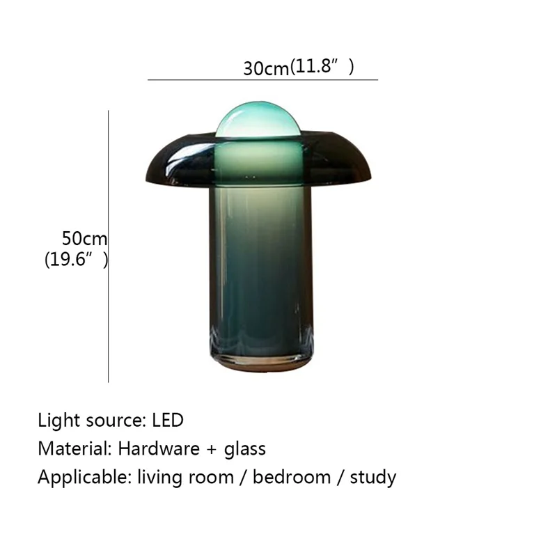 SAMAN Nordic Modern Creative Green Table Lamp LED Desk Lighting Decorative for Home Living Room - Image 5