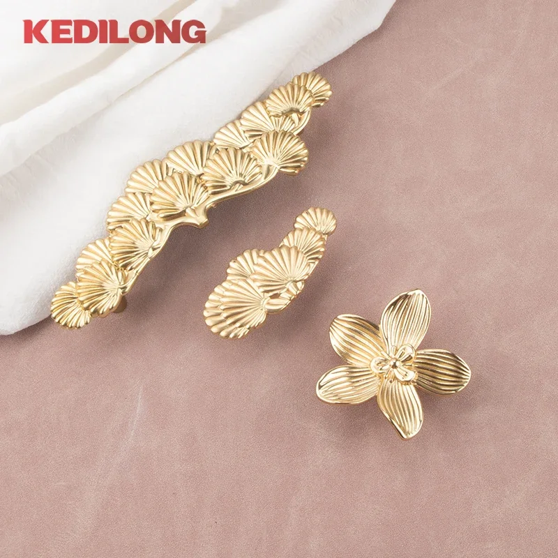 KEDLO Modern minimalist zinc alloy cabinet handle, kitchen cabinet gold knob, European light luxury drawer pull handle - Image 4