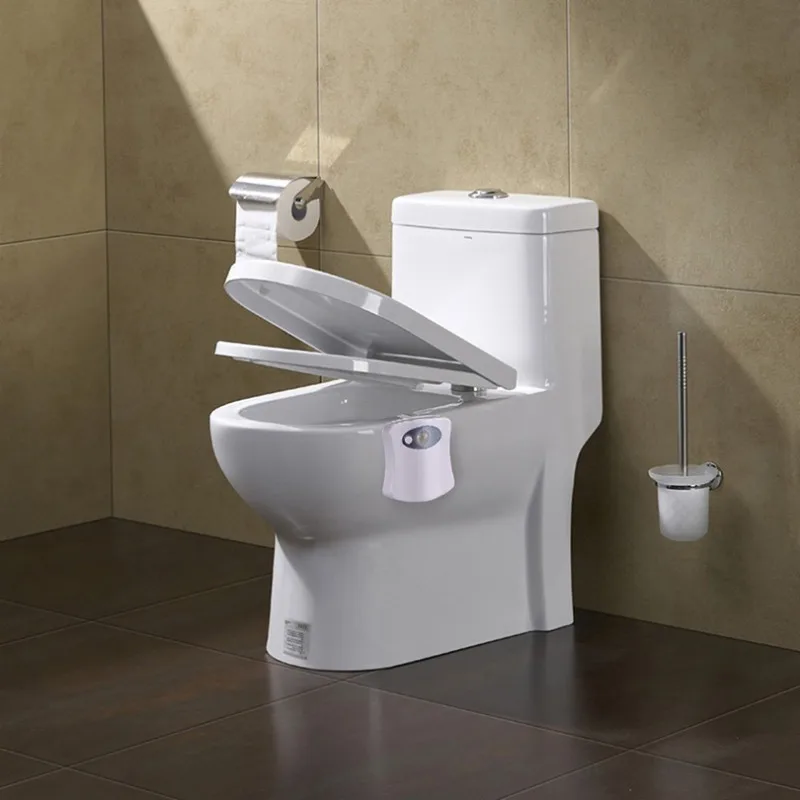 Toilet Night Light Motion Sensor Toilet Lights LED Washroom Night Lamp 8 Colors Toilet Bowl Lighting For Bathroom Washroom - Image 6