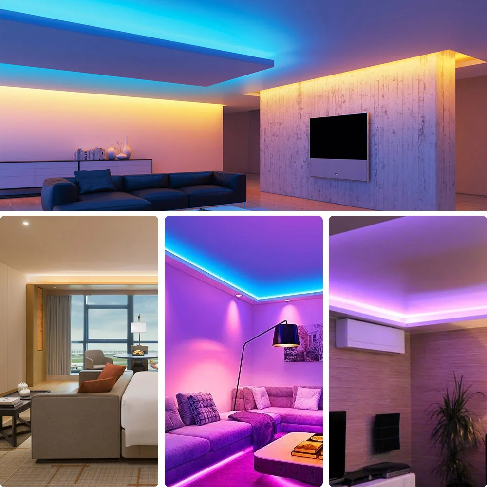 COB LED Strip 480 528 Chips/M High Density Flexible FOB Led Red Green Blue Warm Nature Cool White Linear Dimmable Light 12V 24V - Image 6