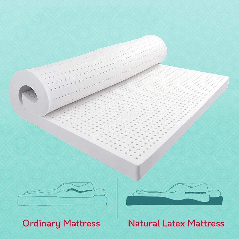Natural Thailand imported latex mattress raw liquid mattress rubber cushion double single home tatami mats queen king full size - Image 3
