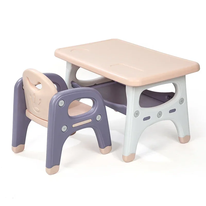 Learning Table and Chair Set for Kids Small Kindergarten Desk Baby Writing Table Household Plastic Play and Study Desk - Image 6