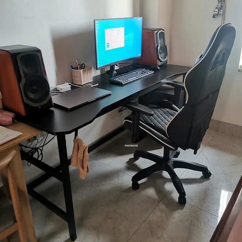 Luxury Desktop Computer Desks Home Furniture Simple Rental House Office Desk E-sports Gaming Desk Bedroom Student Study Table GM - Image 4