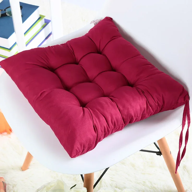Colourful Chunky Seat Pads Cushion Chair Garden Cushion New Home Textile Cushion Garden HomeTie On Office Garden Dining Kitchen - Image 4
