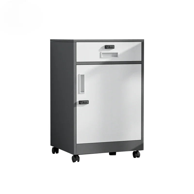 Modern Style Competitive Price Multiple Colors Office Cabinet and Wheels Password Lock File Cabinet with One Drawer - Image 4