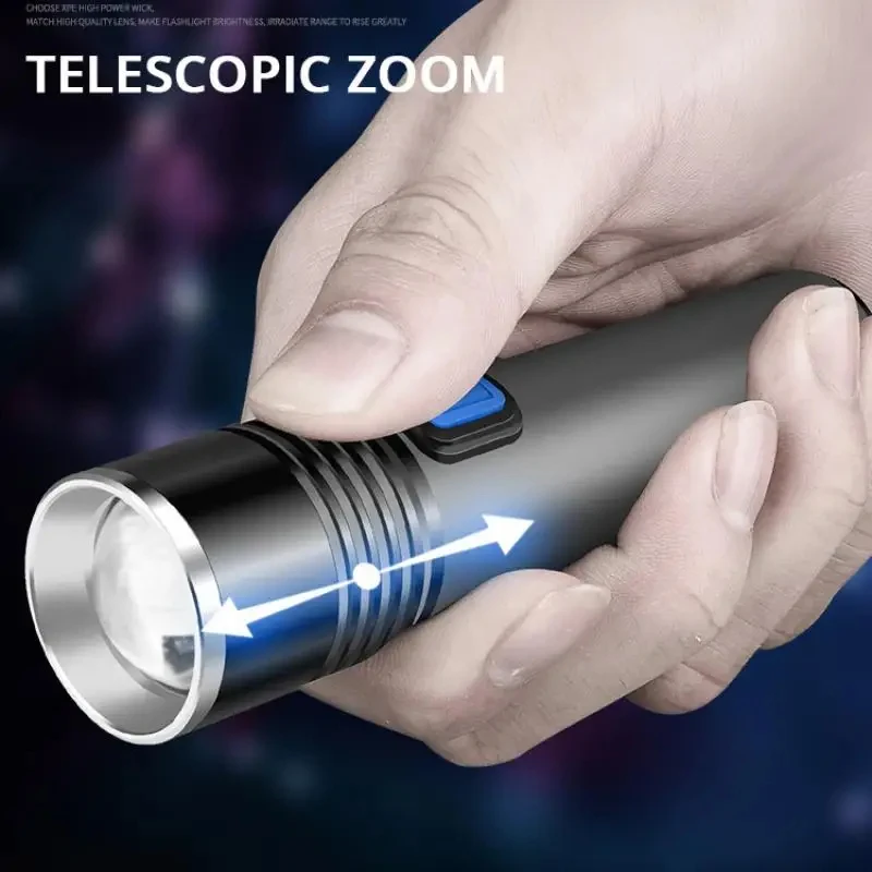 395nm UV Flashlight Blacklight Zoomable USB Rechargeable UV Light Ultraviolet Flashlight for Pet Urine Detection Resin Curing - Image 4