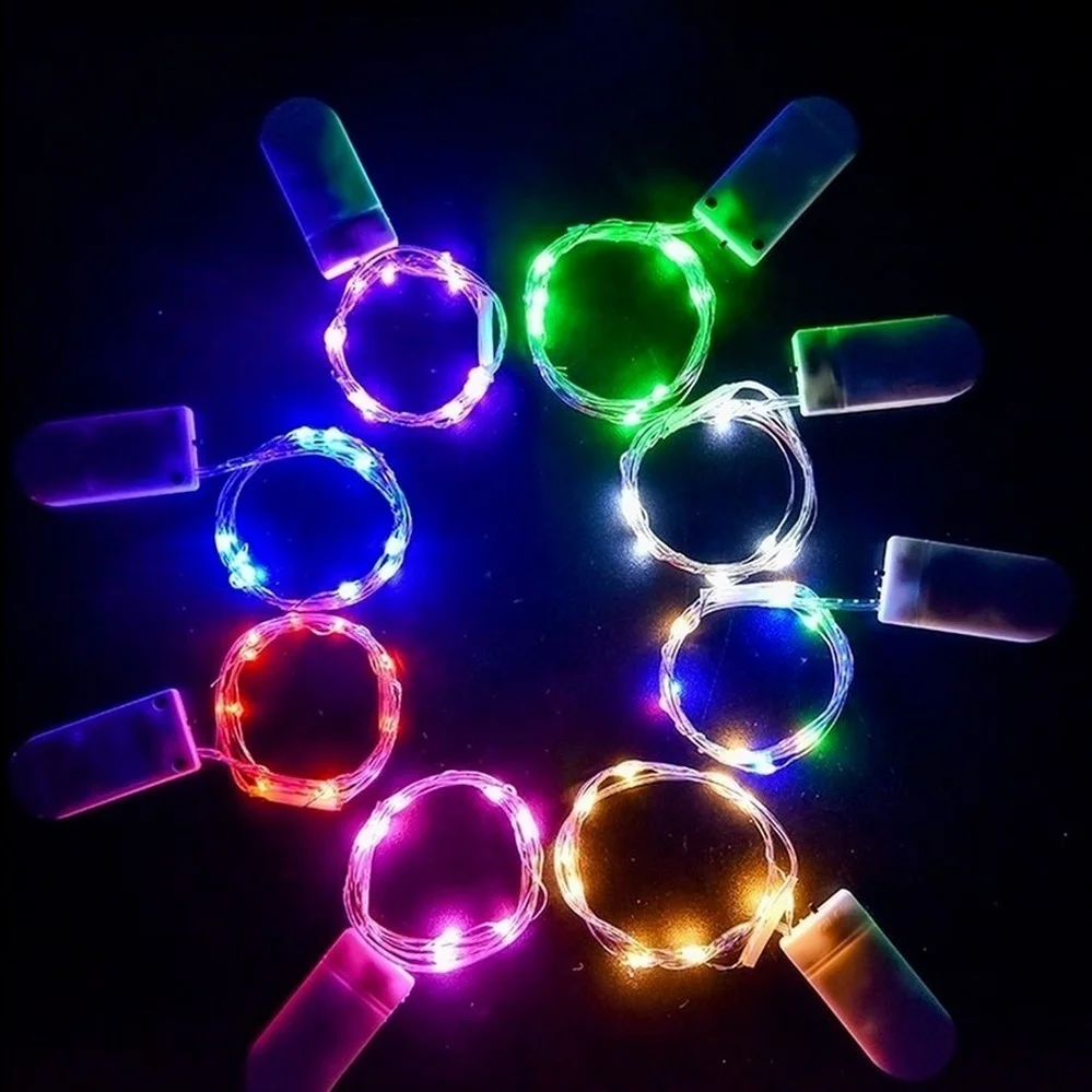 10pcs 6pcs Copper Wire LED String Lights Holiday Fairy Lights Garland Christmas Tree Decor Wedding Party DIY Natal Navidad 2022 - Image 2
