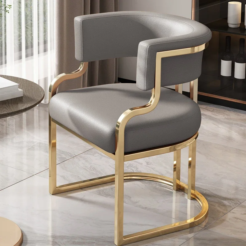 Waiting Stool Dining Chairs Nordic Gaming Metal Unique Lazy Replica Desk Events Dining Chairs Bedroom Silla Lounge Furniture - Image 5
