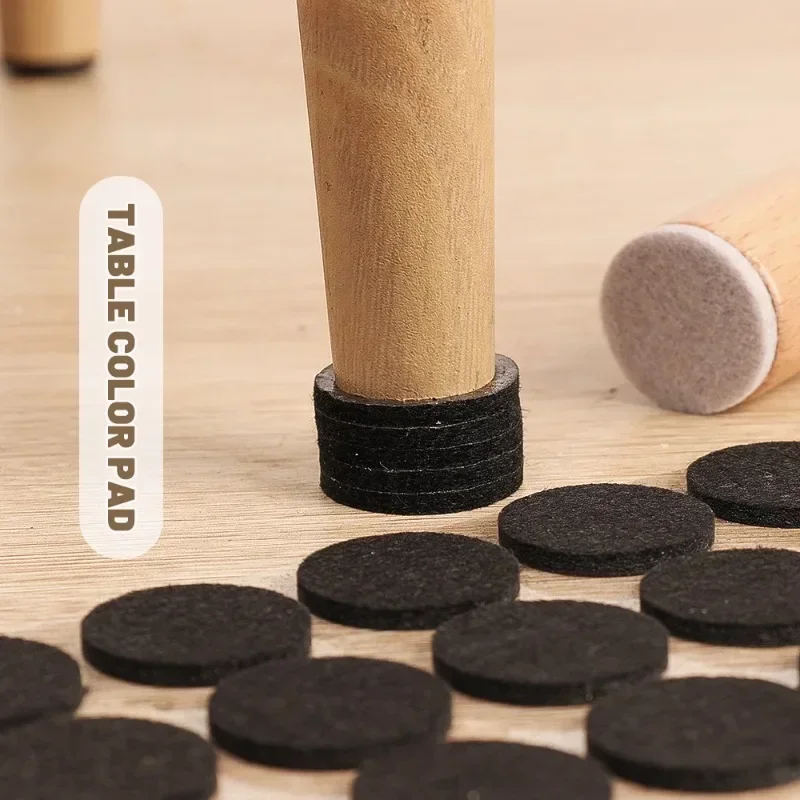 90/18Pcs Self Adhesive Felt Chair Leg Pads Hardwood Floor Protector Mat Furniture Table Legs Caps Round Bottom Anti Scratch Pads - Image 3