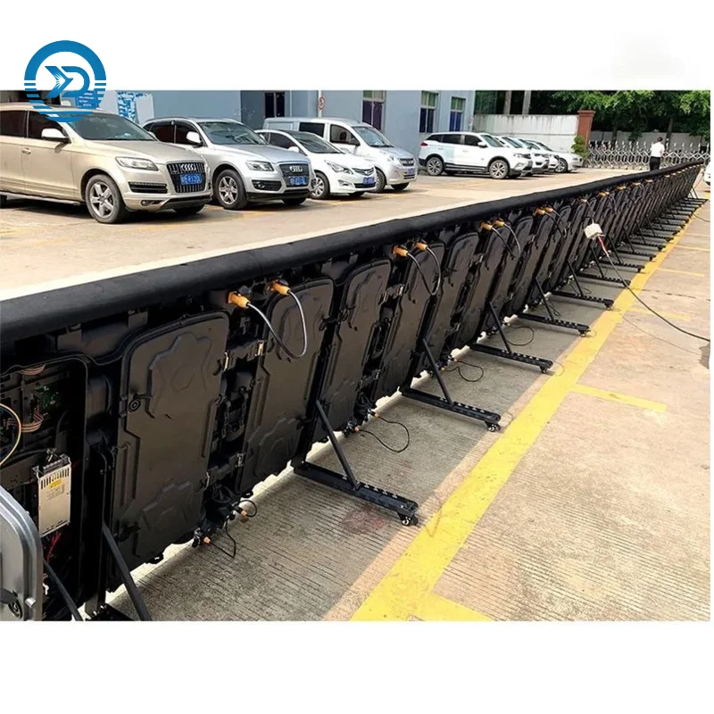 Stadium advertising LED video wall outdoor LED large screen960*960mm Die-cast aluminum cabinet P4 LED outdoor screen wholesale - Image 3