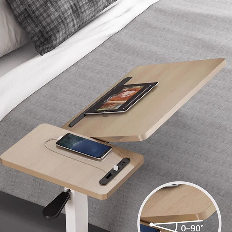 Bedside Movable Lifting Desktop Office Desks Computer Table Folding Bed Learning Desk Organizer Bureau 컴퓨터책상 Office Furniture AA - Image 5