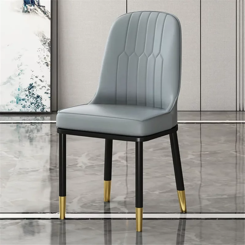 Genuine Leather Modern Simple Room Dining Chairs Cheap and High-end Kitchen Dining Chairs Luxury Comfortable Restaurant Special