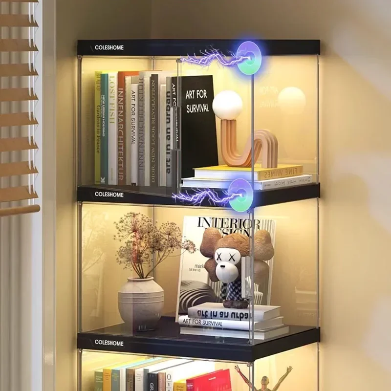 Display Bookshelf for Living Room, Console Storage, Storage Cabinets, China Magazine Racks, Luxury Gabinete Salon Furniture - Image 3